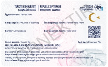 В Турции обновили карты разрешения на работу для иностранцев