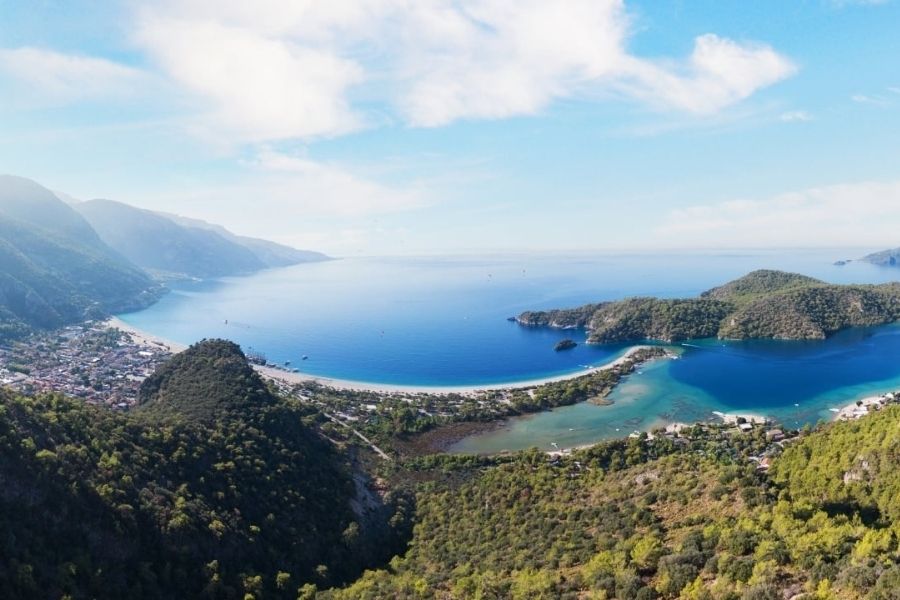 Kabak Koyu Фетхие Кабак пляж Олюдениз Лагуна с бирюзовой водой
