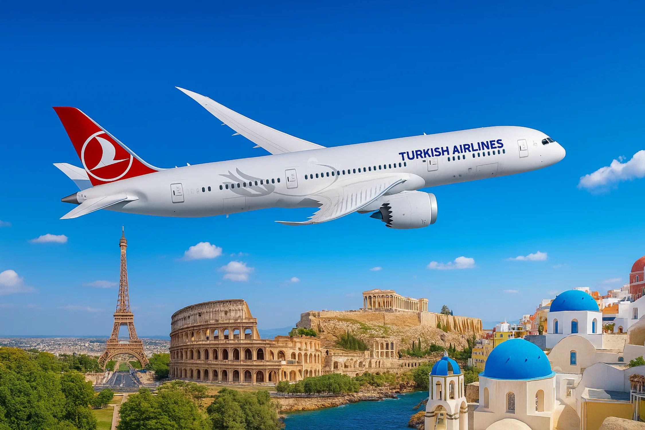 купить авиа билеты Франции, Испании, Италии, Мальты и Греции Turkish airlines