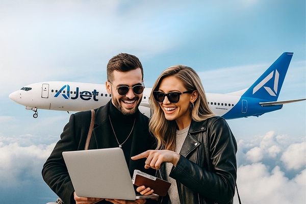 AJet распродаёт билеты за 9 евро: куда полететь в 2025