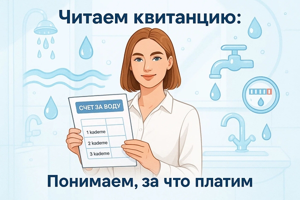 Разбираем квитанцию за воду в Турции: что значат все пункты