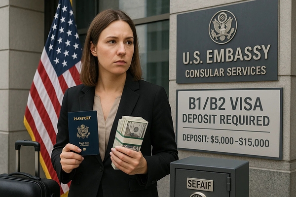 Новый залог до $15 000 для виз в США: что нужно знать