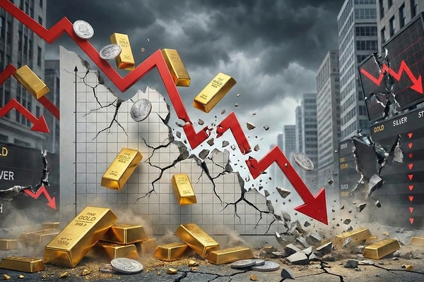 Обвал цен на золото и серебро в феврале 2026 года
