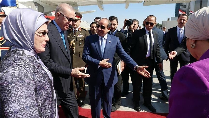 Президент Турции Реджеп Тайип Эрдоган прибыл в Египет