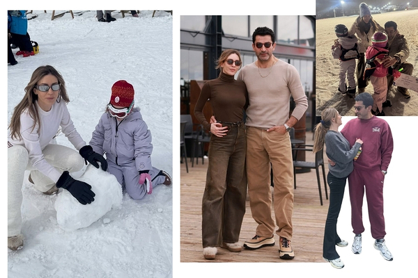 Кенан Имирзалыоглу и Синем Кобал на отдыхе с детьми