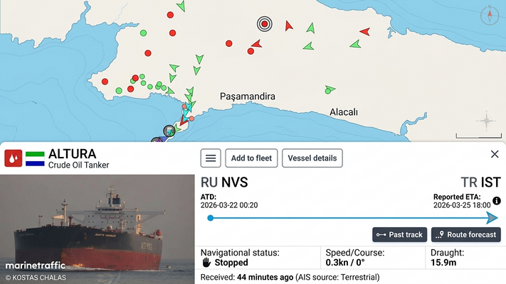 Беспилотная атака на танкер ALTURA у Стамбула