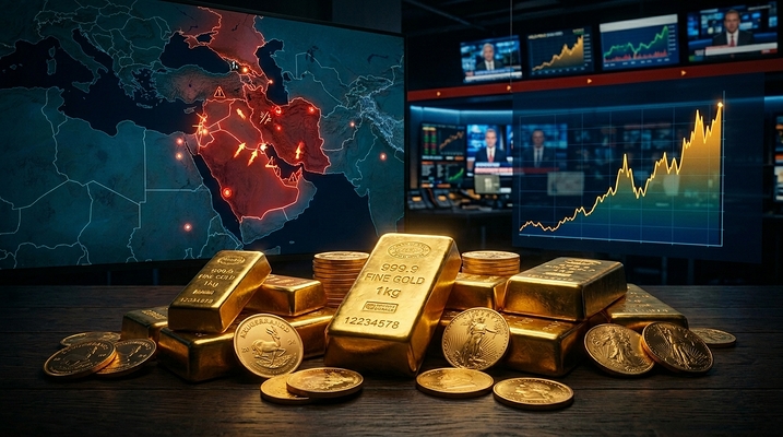 Цены на золото сегодня: рост на фоне конфликта США и Ирана