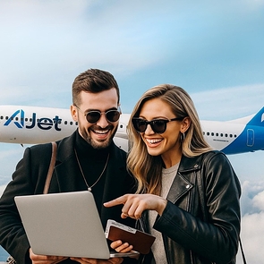 AJet распродаёт билеты за 9 евро: куда полететь в 2025