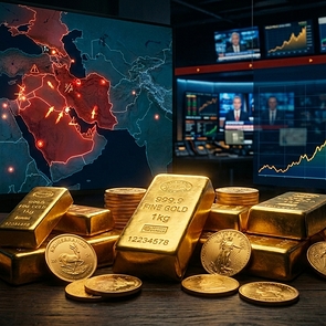 Рост цен на золото из-за напряженности США и Ирана