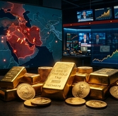 Рост цен на золото из-за напряженности США и Ирана