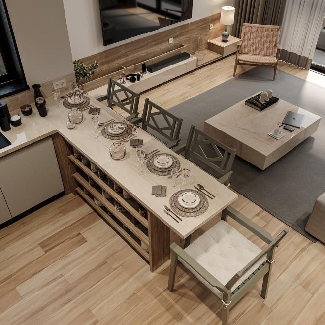 Вилла 4+1 с видом на море в Бодрум