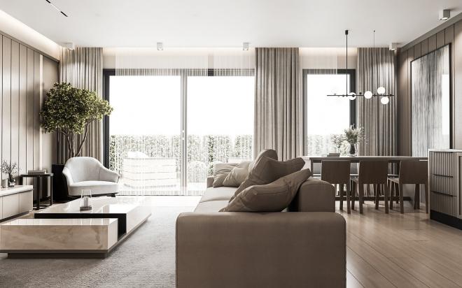 Дюплекс 2+1 с видом на море в Бодрум