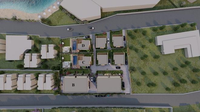 Дюплекс 2+1 с видом на море в Бодрум