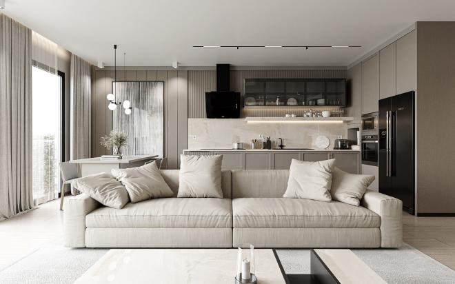 Пентхаус 3+1 с видом на море в Бодрум