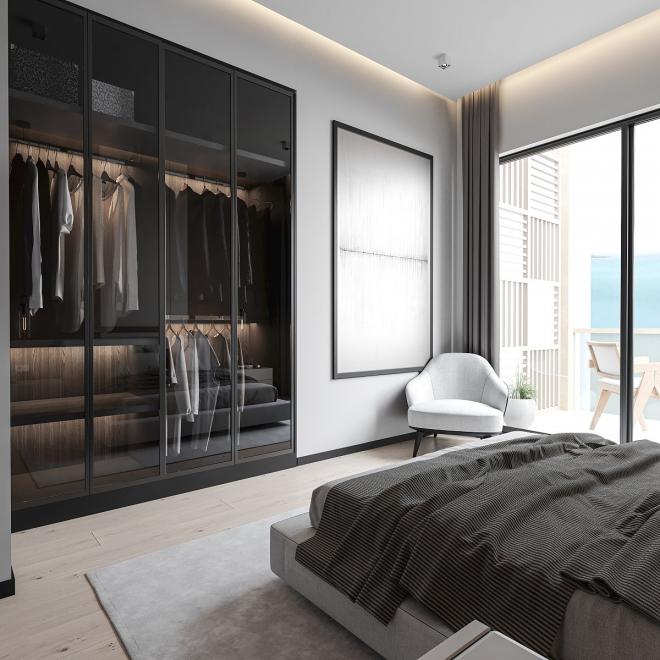 Пентхаус 3+1 с видом на море в Бодрум