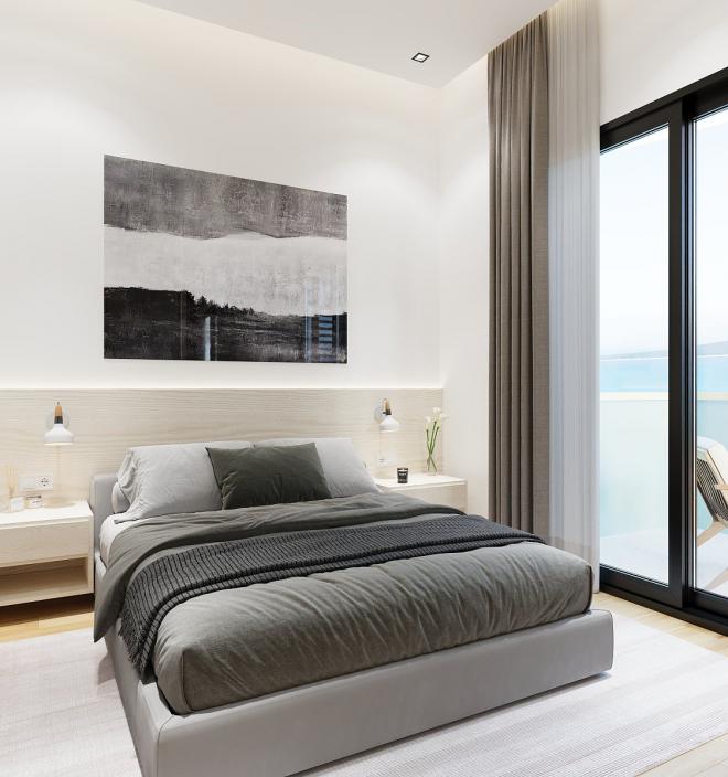 Дюплекс 4+1 с видом на море в Бодрум