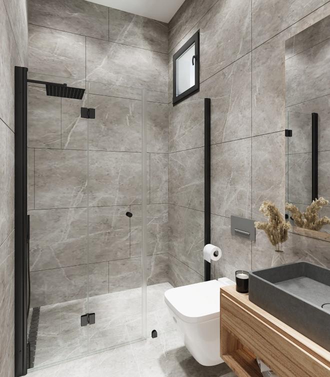 Дюплекс 4+1 с видом на море в Бодрум