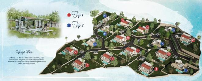 Вилла 5+1 в Бодрум