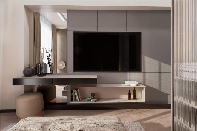 Квартира 1+0 с видом на море в Бодрум