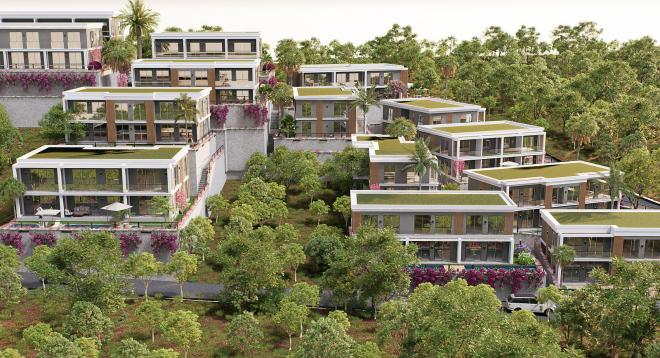 Квартира 1+1 с видом на море в Бодрум