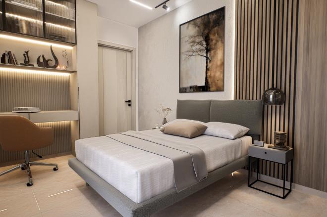 Квартира 2+1 с видом на море в Бодрум