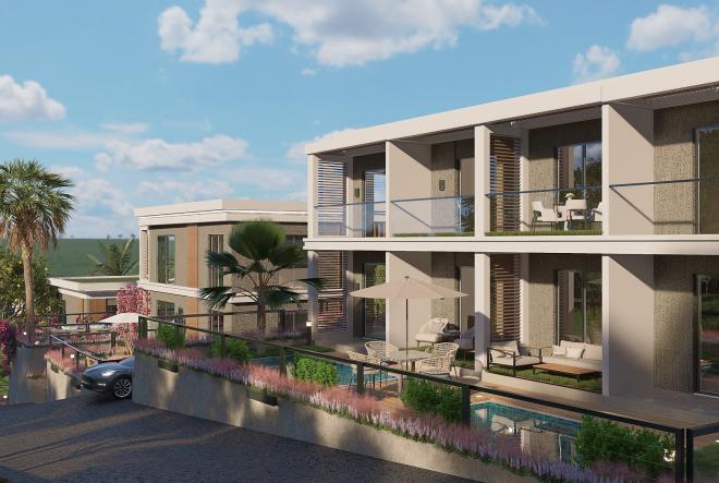 Квартира 2+1 с видом на море в Бодрум