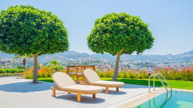 Вилла 7+3 с видом на море в Бодрум