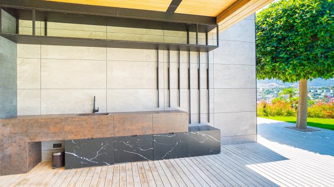 Вилла 7+3 с видом на море в Бодрум