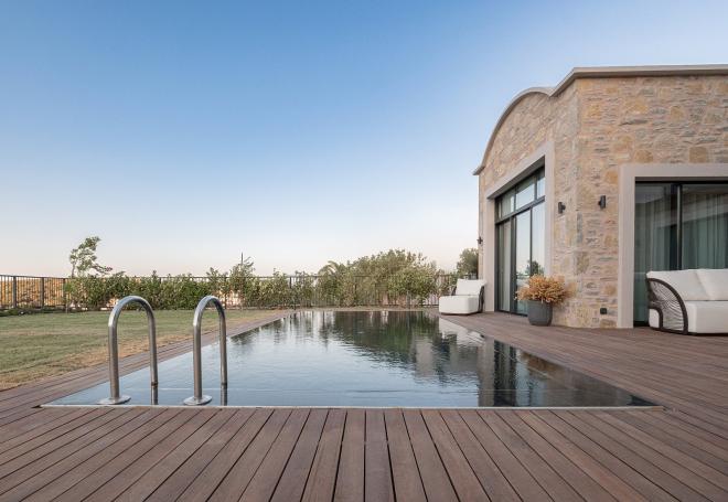 Вилла 4+1 с видом на море в Бодрум