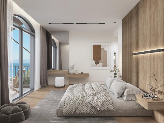 Вилла 4+1 с видом на море в Бодрум