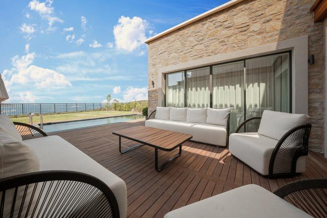 Вилла 4+1 с видом на море в Бодрум