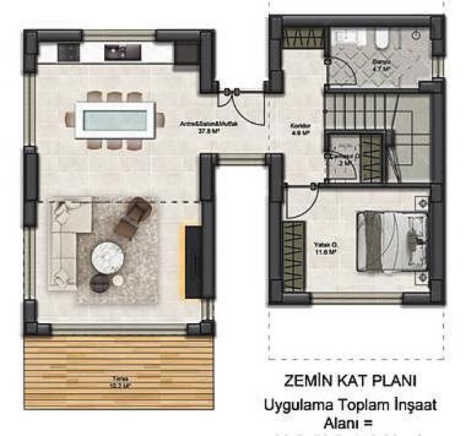 Вилла 3+1 в Бодрум