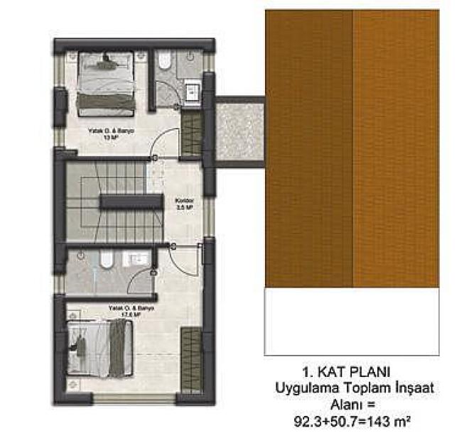 Вилла 3+1 в Бодрум