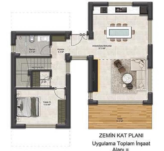 Вилла 3+1 в Бодрум