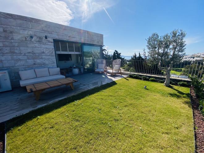 Квартира 2+1 с видом на море в Бодрум