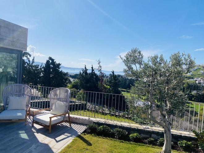 Квартира 2+1 с видом на море в Бодрум