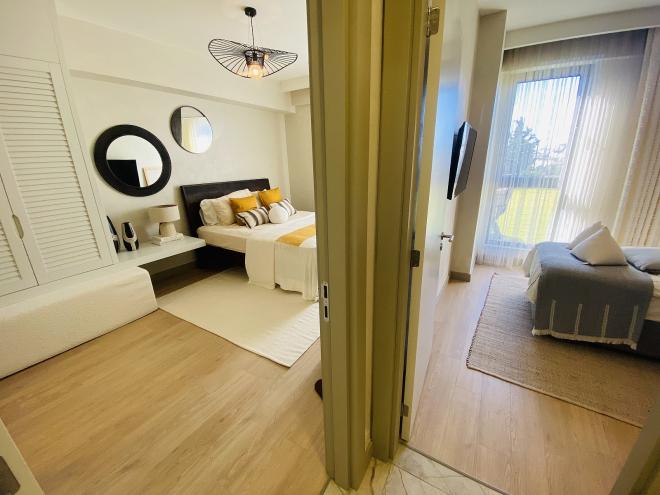 Квартира 2+1 с видом на море в Бодрум