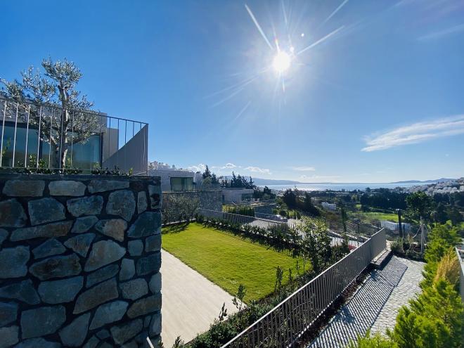 Квартира 3+1 с видом на море в Бодрум