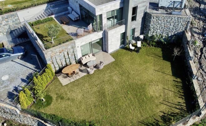 Квартира 3+1 с видом на море в Бодрум