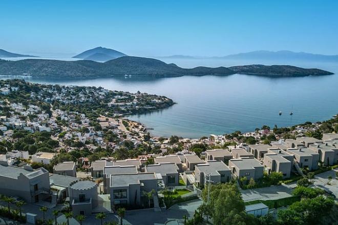 Квартира 1+1 с видом на море в Бодрум