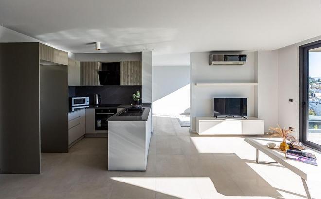 Квартира 1+1 с видом на море в Бодрум