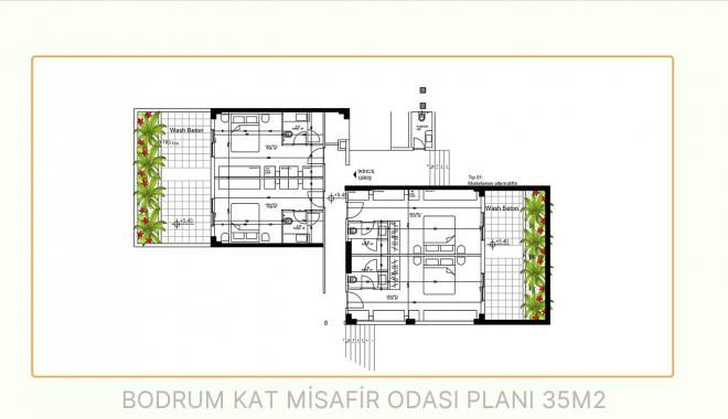 Квартира 2+1 в Бодрум