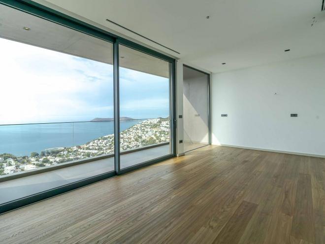 Вилла 4+1 с видом на море в Бодрум