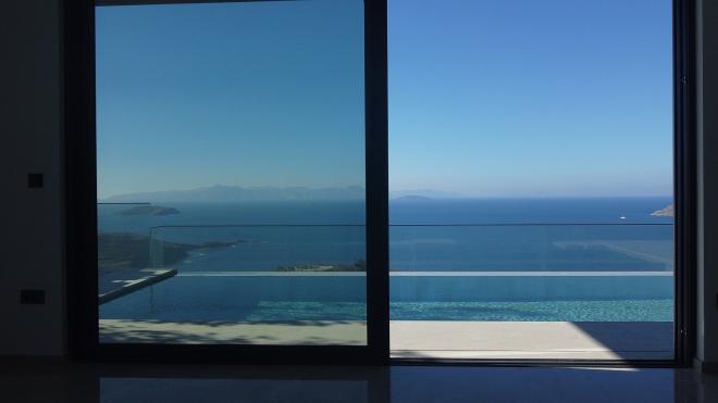 Вилла 4+1 с видом на море в Бодрум