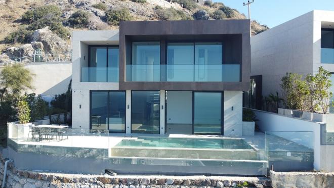 Вилла 4+1 с видом на море в Бодрум