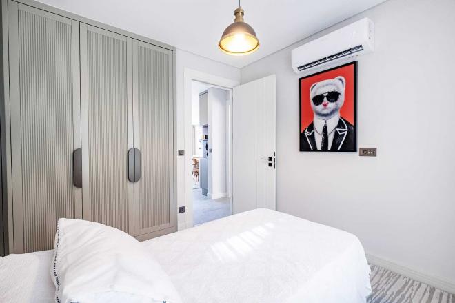 Квартира 2+1 с видом на море в Бодрум