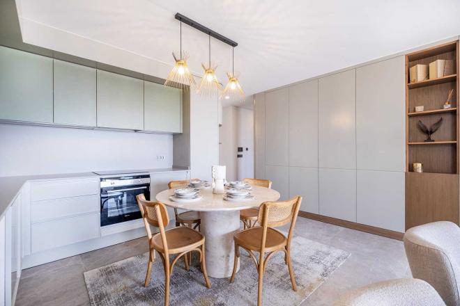 Квартира 3+1 с видом на море в Бодрум