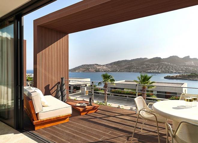 Вилла 2+1 с видом на море в Бодрум