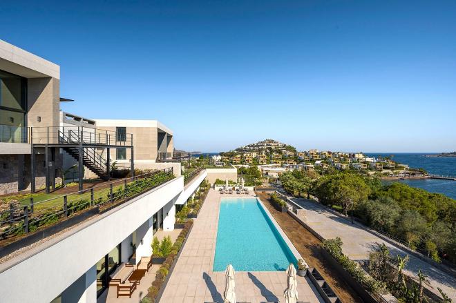 Вилла 2+1 с видом на море в Бодрум