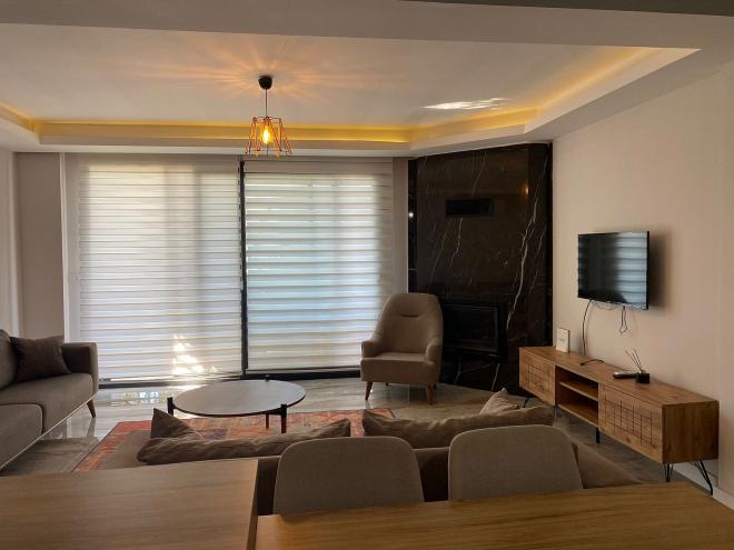 Пентхаус 2+1 с видом на море в Бодрум